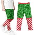 thumbnail image 4 of Abomasnow Toddler Girls Stretchy Tights Christmas Xmas Snowman Santa Penguins Snowflakes Winter Leggings, 3-8 Years, 4 of 5