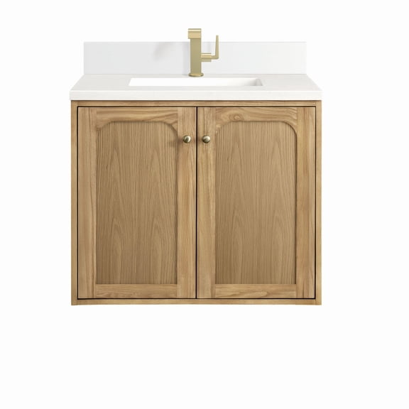 James Martin Vanities 545-V30-1Wz Laurent 30" Single Basin Poplar Wood Vanity Set - Light