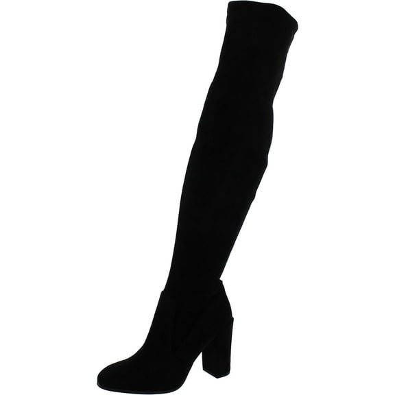 Kenneth Cole New York Womens Justin OTK Faux Suede Tall Over-The-Knee Boots