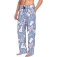 thumbnail image 6 of Logiee Vintage Easter Print Pajama Pants for Men,Men’s Pajama Bottoms,Mens PJ Pants with Pockets & Button Fly-Small, 6 of 6