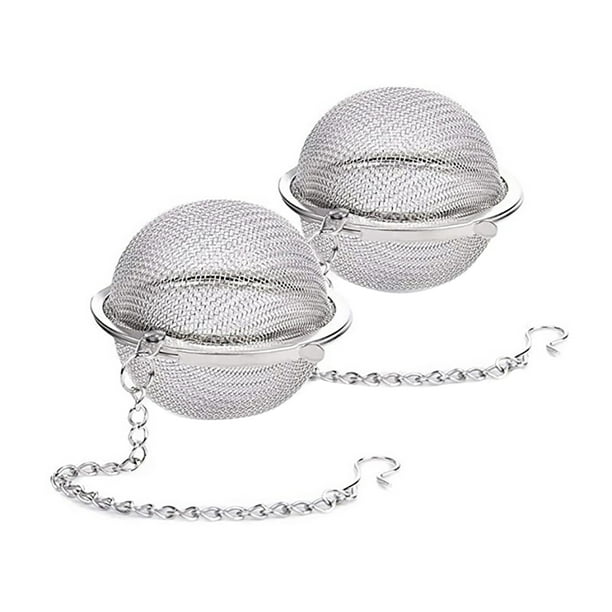 Infusores Colador Té Sueltas Té Acero Inoxidable 2 Uds 2 3 Pulgadas