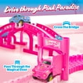 thumbnail image 3 of USA Toyz Unicorn Car Race Track 225 Pieces Summer Indoor Travel Toy Girls Ages 3+, 3 of 9