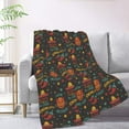thumbnail image 2 of XMXT Flannel Throw Blanket, Mexican Cowboy Hat Chili Pepper Throw Blankets for Bed Couch Living Room, 50 x 70 inches, 2 of 9