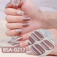 thumbnail image 5 of Gel Nails Stickers Full Covers Adhesive French Manicure Strips Quick Apply Not Lamp Light Required Salon Quality, 5 of 9