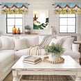 thumbnail image 4 of Farmhouse Valance Curtain Farm Animals Cute Sheep Sunflower Red Barn Window Valances Rod Pocket Short Curtains Window Treatments for Kitchen Bedroom Bathroom Laundry 42" x 18", 4 of 9