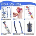 thumbnail image 5 of Miguan 18 Pcs Graduation Leis Class of 2026 Double Braided Ribbon Money Lei Kit Gift Party Favor for Women Men(Blue, White), 5 of 7