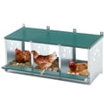 thumbnail image 6 of Leumius Nesting Boxes for Chickens,3-Hole Chicken Nesting Boxes, Large Vented Holes Chicken Coop Box for Outdoor Chicken Coop Farm Yard,Green, 6 of 7