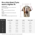 thumbnail image 5 of KLL Horses free run on desert Print Men's Shirt Short Sleeve Button Down Summer Cuba Beach Shirts-, 5 of 5