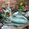 thumbnail image 2 of Homestyles Classic Mermaid Nautical Beach Statue (3-Piece Assortment) in Bronze Patina Finish Featuring the Newly Designed Flat Table Top Bottoms, 2 of 6