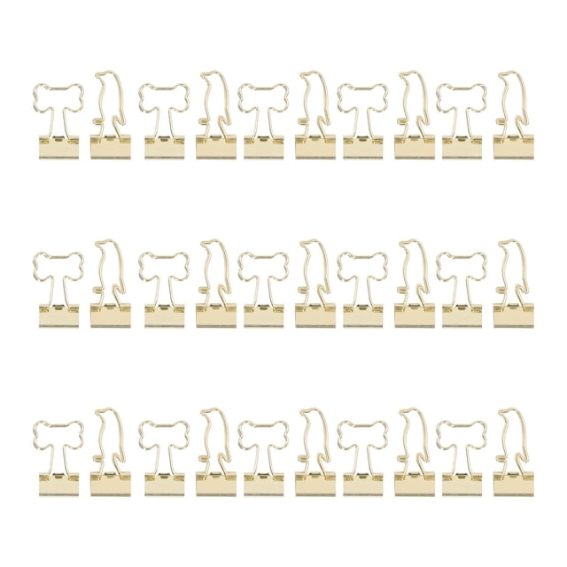 Abrazadera 30 Uds Mini Clips De Carpeta Multiusos Innovadores Metal Fuerte Fuerza De Sujeción Clips De Carpeta De Papel Para Oficina En Casa