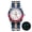 AD2044 White nylon-band, variant on Men's GMT Watch Dual Time Zone, Swiss Quartz, 200M Waterproof Diver Watch with Luminous Stainless Steel Analog Watch