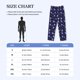 thumbnail image 4 of Fotbe Skull flower leaf purple Pantalones de Pijama para Hombre, Pantalones de Dormir, Pantalones de Casa con Cintura Ajustable y Bolsillos-Small, 4 of 6