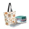 thumbnail image 2 of FORMRS Womens Canvas Tote Bag with Zipper Inner Pocket Shoulder Handbag, Orange Fall Pumpkin, 2 of 7