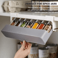 thumbnail image 2 of Organizador de tarros Spic Estante para botellas de especias montado en la pared Estante de plástico para cajones para gabinetes de salsas de cocina Guardurnaity HA006627-00, 2 of 7