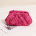 thumbnail image 2 of Women Woven Shoulder Bag Casual Solid Color Canvas Handbag Purse Beige, 2 of 5