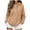 Khaki, variant on Cekizud Hoodies for Women Zip up Hooded Jacket Long Sleeve Fleece Sweatshirt with Pockets, Sizes S-2XL