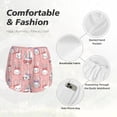 thumbnail image 6 of Lsque Girl Rabbit Printed Women's Running Shorts with Liner Pockets,Elastic Quick Dry Workout Athletic Gym Yoga Shorts,Womens High Waist Shorts-X-Large, 6 of 9
