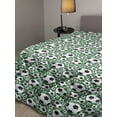 thumbnail image 2 of Fruits Down Alternative Comforter, Diagonal Checkered Pattern with Apples and Slices Retro Country Kitchen Theme, Microfiber Quilt for All Season, 5 Sizes, Green Red Yellow, by Ambesonne, 2 of 3