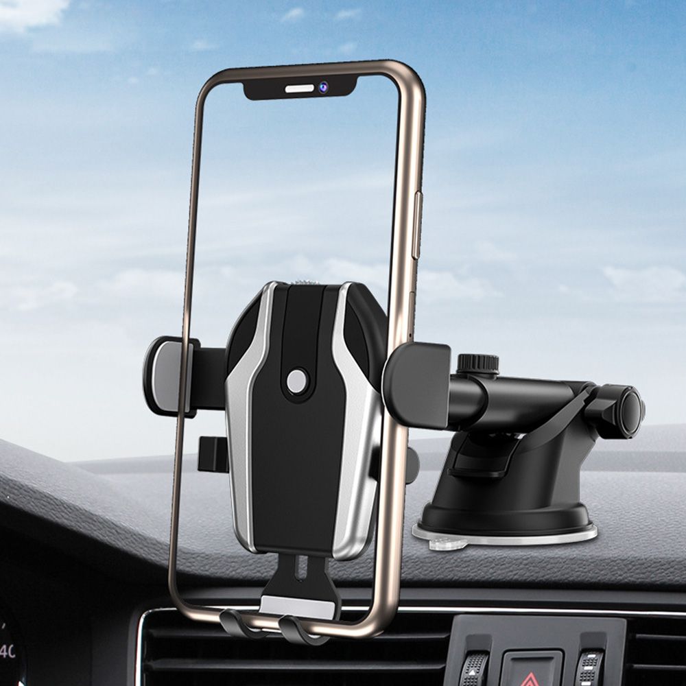 Useful Car Bracket GPS Holder Accessories Universal Mount Vehicle Mounts Car Phone Holder. Air Vent Mount Suction cup bracket GREY - image 4 of 8