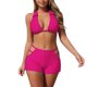 thumbnail image 2 of Trajes de baño para mujer, moda casual para mujer, color sólido, estilo cuello, traje de baño, bikini, traje de baño para mujer, trajes de baño para mujer, traje de baño para mujer, trajes de baño de, 2 of 6