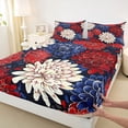 thumbnail image 3 of Homewish Chic Flowers 4pcs Bed Sheets for Female Men Teens,Spring Graden King Sheets,Exotic Style Floral Super Cozy Sheet Set,Luxury Bedroom Decor, 3 of 7