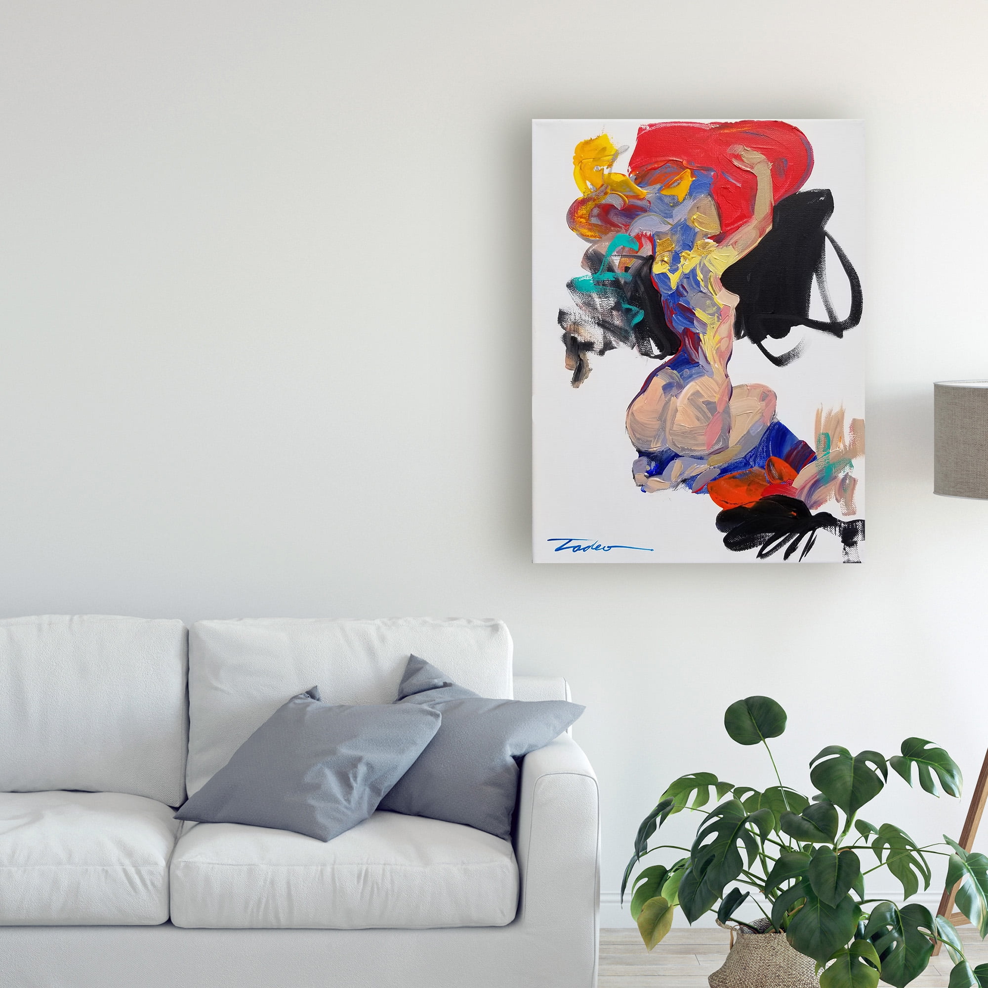 Trademark Fine Art 'Big Red Heart' Canvas Art by Tadeo Zavaleta