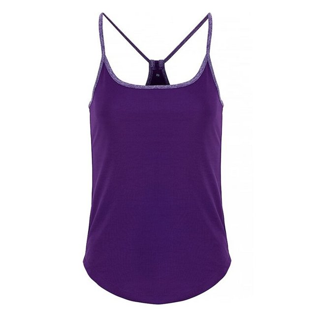 TriDri - Camiseta sin Mangas Yoga para Mujer (Púrpura Brillante, Morado Mezcla)