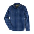 thumbnail image 1 of Aeropostale - Camisa con botones a cuadros para hombre, azul, grande Aeropostale  Botones al frente, 1 of 1