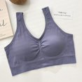 thumbnail image 2 of Women's Large Size Casual Simple Latex Fixed Cup Bra Soft And Skin Friendly Comfortable To The Body., 2 of 3