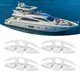 thumbnail image 1 of Barco Cleat Plegable, 4 Juegos de Nylon de Grado Marino Flip Up Muelle Cleat 5 Pulgadas 3 Agujeros Marina Muelle Cleat Grado, 1 of 7
