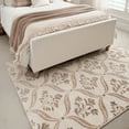 thumbnail image 3 of My Texas House Willow 9' x 12' White Floral Indoor Area Rug, 3 of 8