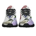 thumbnail image 5 of Massachusetts Stte Chickadee Bird and Mayflower Shoes Sneakers Black Size 8, 5 of 7