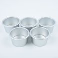 thumbnail image 3 of MINGYG UK Stock 5Pcs 2.5 Mini Cake Mold Bake Pudding Nonstick Baking Mold Tool DIY, 3 of 10