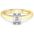 thumbnail image 3 of 2 Carat IGI Certified Emerald Shape Lab Grown Diamond Engagement Ring | 14K Yellow Gold | Shye Petal Solitaire Lab Diamond Ring | FG-VS1-VS2 Quality Friendly Diamonds, 3 of 4