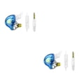 thumbnail image 3 of Inteprter Auriculares HIFI de 3,5mm, tapones para los oídos de silicona, auriculares electrónicos con bobina móvil, sonido estéreo, ordenador deportivo Azul 2piezas, 3 of 5