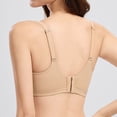 thumbnail image 6 of Gkeoshab Women's Bras Women's No Gap Seamless Bra Control Minimizer Underwire Bra Beige L, 6 of 7
