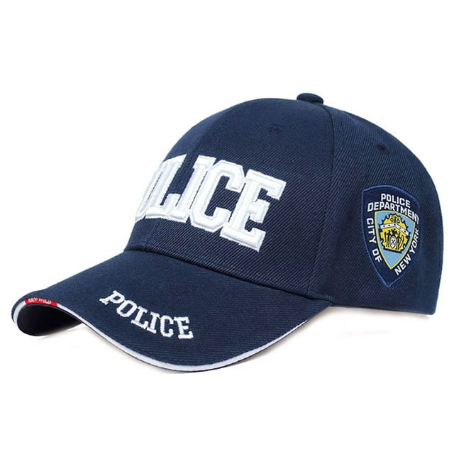 Gorra de béisbol azul Police Hat Anime para adultos