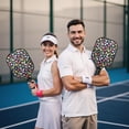 thumbnail image 6 of Pickleball Paddles Set,Pioneer Flower Floral Print Pattern Fiberglass Surface Pickleball Racket Set with 2 Indoor Outdoor Pickleball Balls and Pickleball Bag,Pickle-ball Equipment, 6 of 6