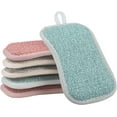 thumbnail image 1 of Versatile Cleaning Tool, Bamboo Kitchen Sponges Super Absorbent, Reusable Sponges Non Scratch Microfiber Dish Sponge for Heavy Duty Cleaning, 6 Pack in 3 Colors, Cleaner Than, 1 of 7