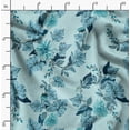thumbnail image 6 of Soimoi Japan Crepe Satin Blue Fabric By the Yard - 54 Inch Wide - Florals, Leaves Print Fabric - Elegant & Beautiful Patterns for Fashion and Home Decor Printed Fabric, 6 of 6