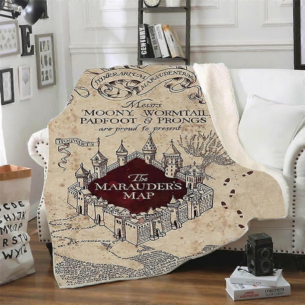 100*130cm Thick Throw Blankets for Adults Kids, Harry Potter Fleece Blanket Super Soft Sherpa Throw Blanket for Bed and SofaG)