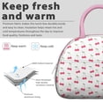 thumbnail image 3 of Sweet Cherry Insulated Lunch Box, Reusable Cooler Bag with Red and Pink Cherry Pattern, Perfect for Work, Picnic, and Outdoor Activities, 3 of 6