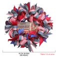thumbnail image 4 of Xihbxyly Corona Patriótica, Diseño Americano Hecho a Mano, Inspirada En La Bandera Estadounidense, Decoración Versátil para Todo El Año, Día de La Independencia, Día de Los Caídos, Tamaño 40 X 40 Cm,, 4 of 7