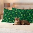 thumbnail image 3 of Pack of 2 Outdoor Pillow Covers,Waterproof Green Shamrock Throw Pillow Covers,St. Patrick's Day Spring Lucky Decorative Pillowcases Cushion Covers for Patio Couch Pillow Sham Protector 20x12 Inch, 3 of 8