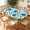 Blue Tulip Vine, variant on ARTSLION Elastic Tablecloth For Oval Tables, Waterproof Tablecover For Up To 60x84in Oval Table Cover, Dining Tablecover For Indoor And Outdoor, Holiday, Lemon