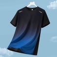 thumbnail image 5 of hoksml Men's Ombre Graphic T Shirts Short Sleeve Crew Neck Casual Tees for Summer, 5 of 5