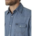 thumbnail image 4 of Wrangler Men's Western Work Shirt Washed Finish, Stonewashed, X-Large, 4 of 4