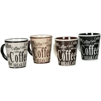 Gibson Mr. Coffee Dolce Cafe 4 Person 8 Piece Mug and Spoon Set, Assorted Colors