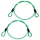 thumbnail image 1 of Cable de Seguridad Uxcell con Asas [2Pcs] - 1.64ft / 19.7 Pulgadas Cable de Seguridad para Candado de Equipaje de Acero Inoxidable para Bicicletas y Equipaje - [Verde], 1 of 6