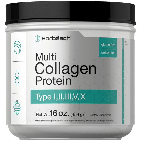 Multi Collagen Protein Powder | 16 oz | Unflavored | by Horbaach